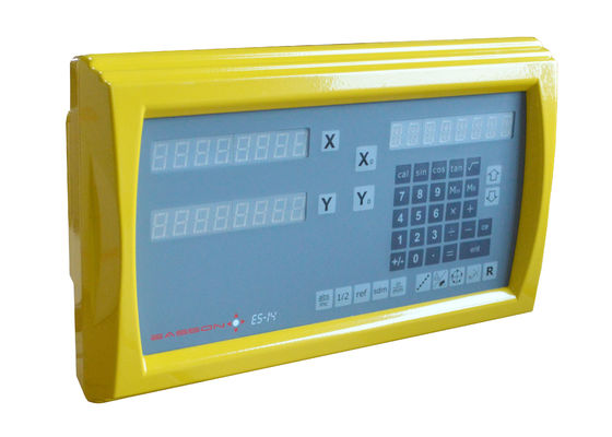 工作機械のための黄色い2つの軸線線形Lcdの旋盤機械Dro